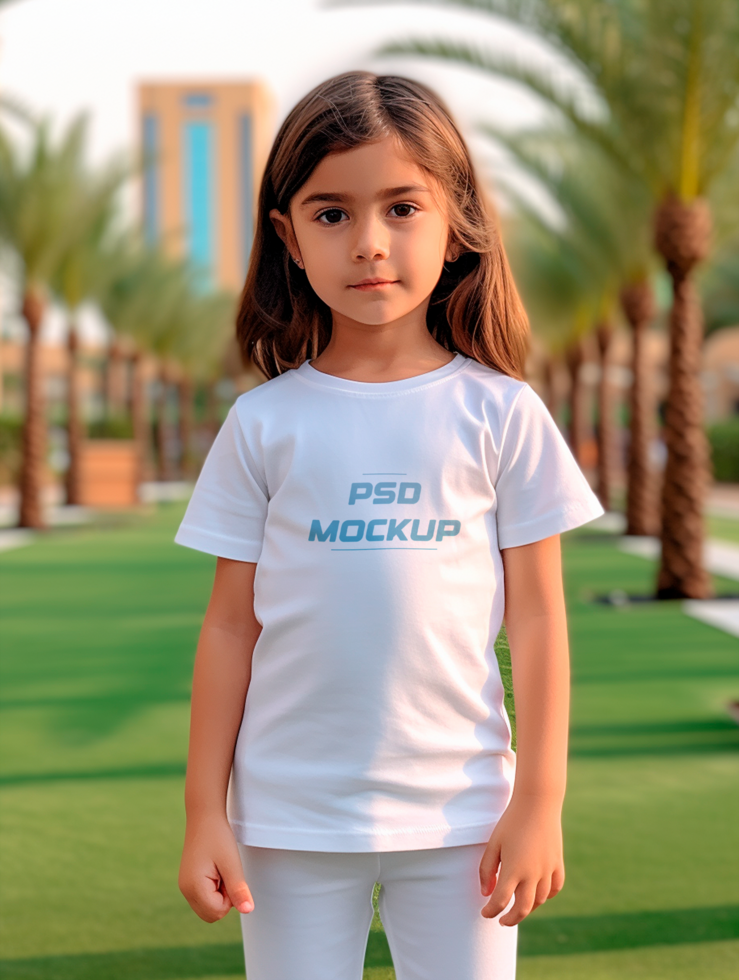 AI generated Tshirt mockup design PSD template