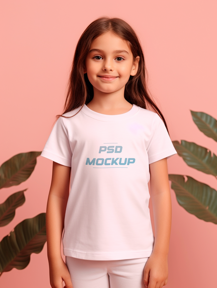 AI generated T-shirt mockup design psd