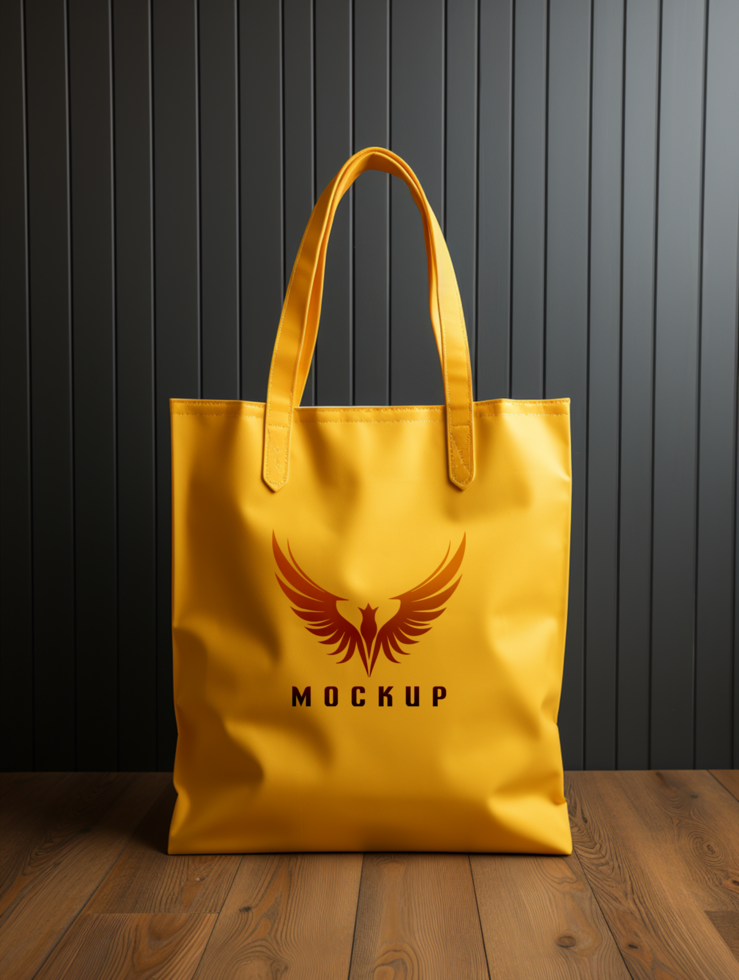 AI generated Shopping bag mockup PSD template