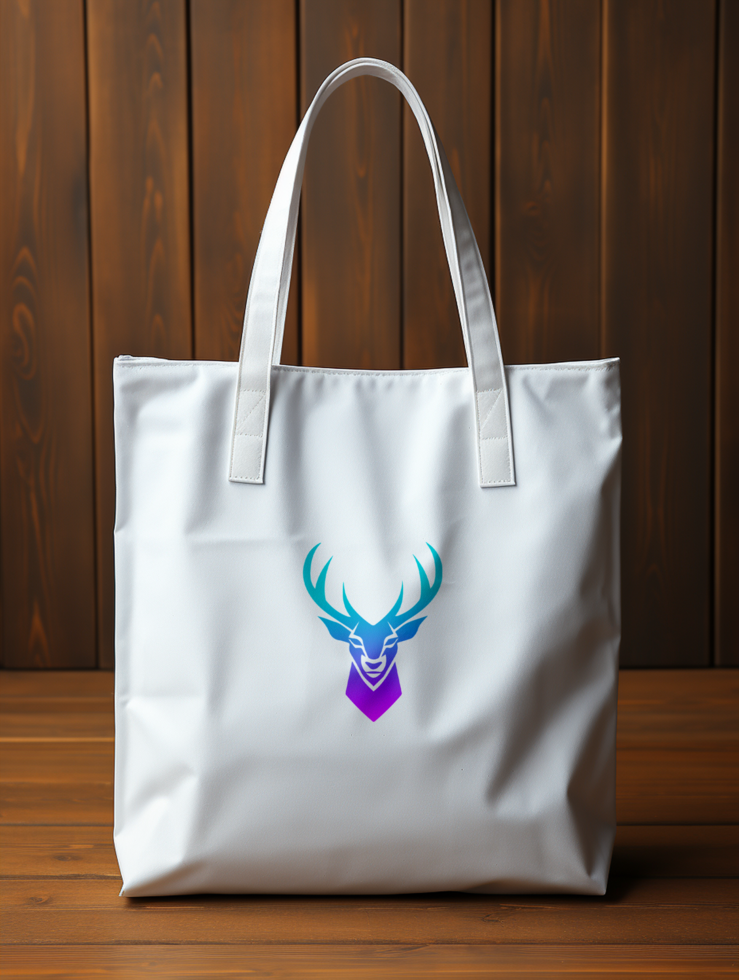 AI generated Shopping bag mockup PSD template