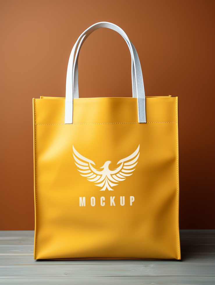 AI generated Shopping bag mockup PSD template