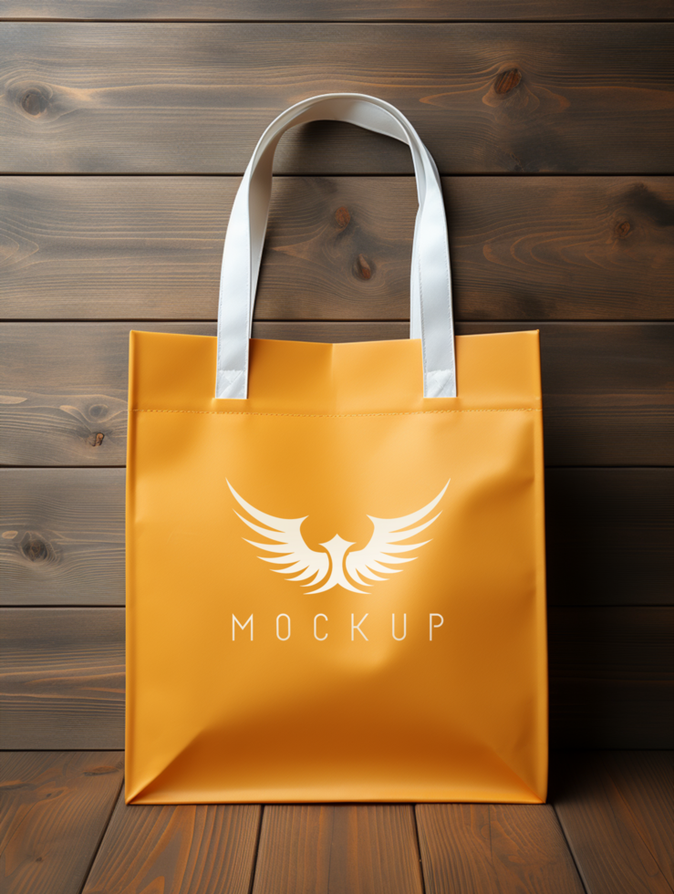 AI generated Shopping bag mockup PSD template