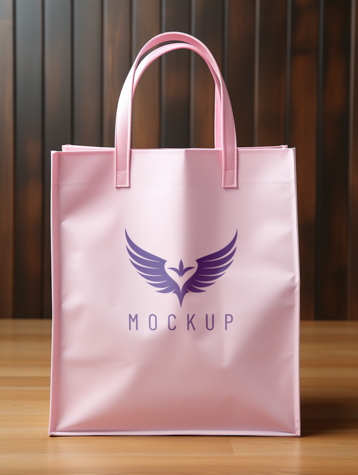AI generated Shopping bag mockup PSD template