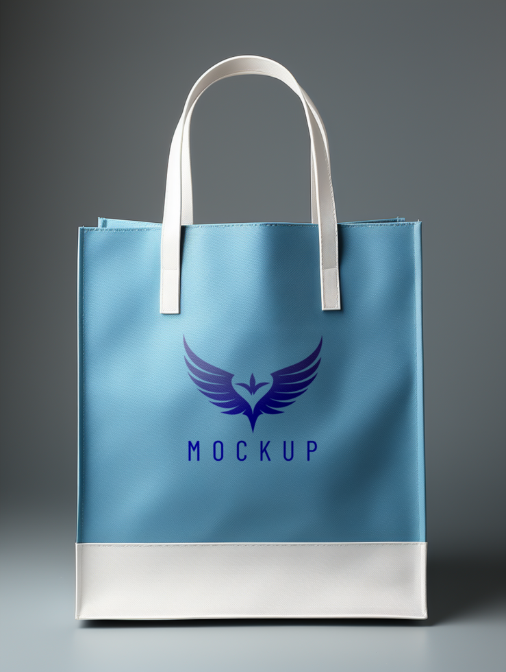 AI generated Shopping bag mockup PSD template