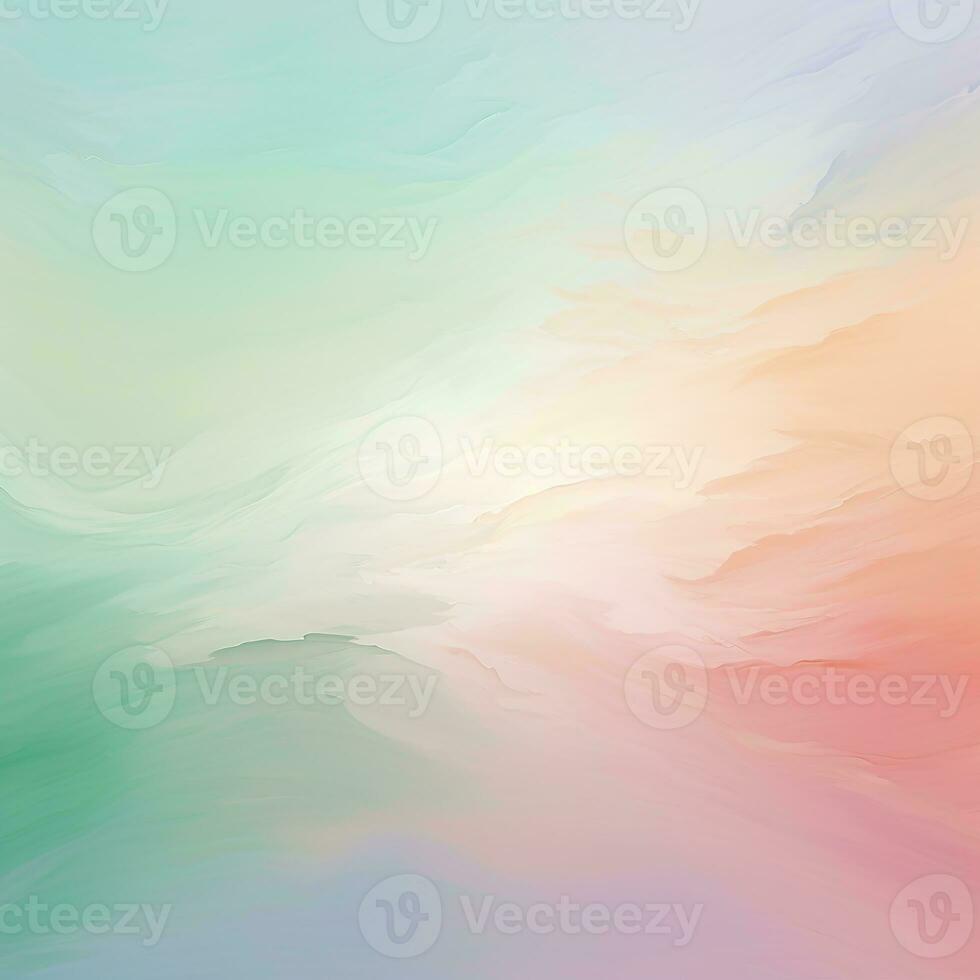 AI generated Background smooth gradient blue, peach green. Light color gradient transitions. Created with Generative AI photo