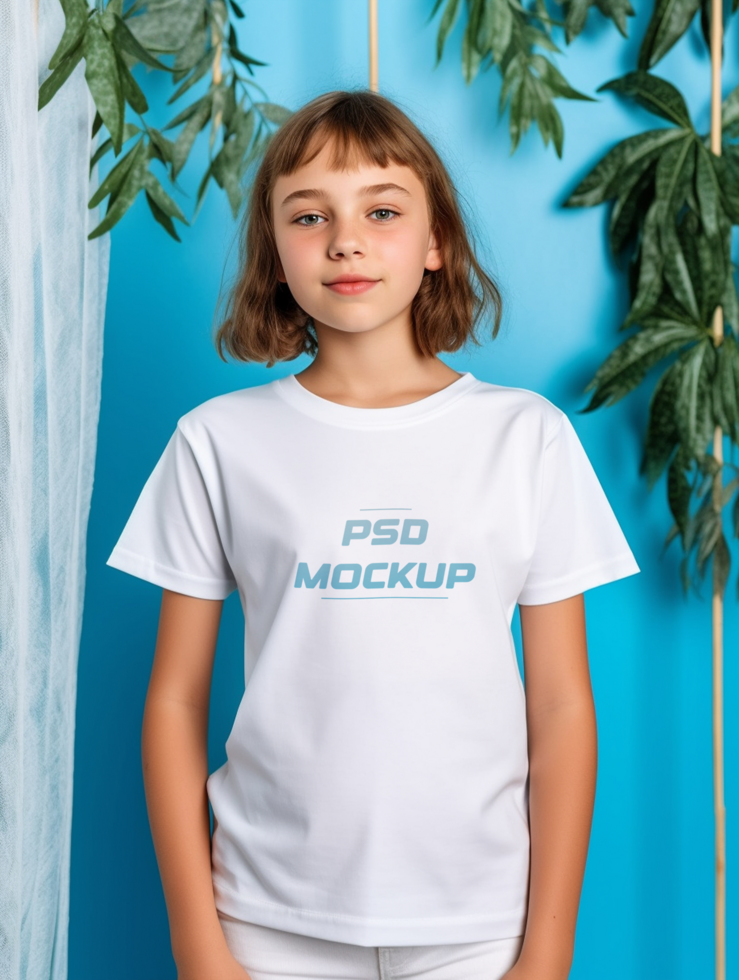 AI generated T-shirt mockup design psd