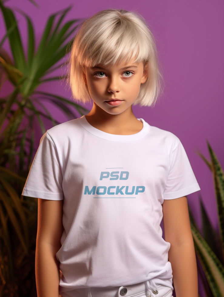 AI generated T-shirt mockup design psd