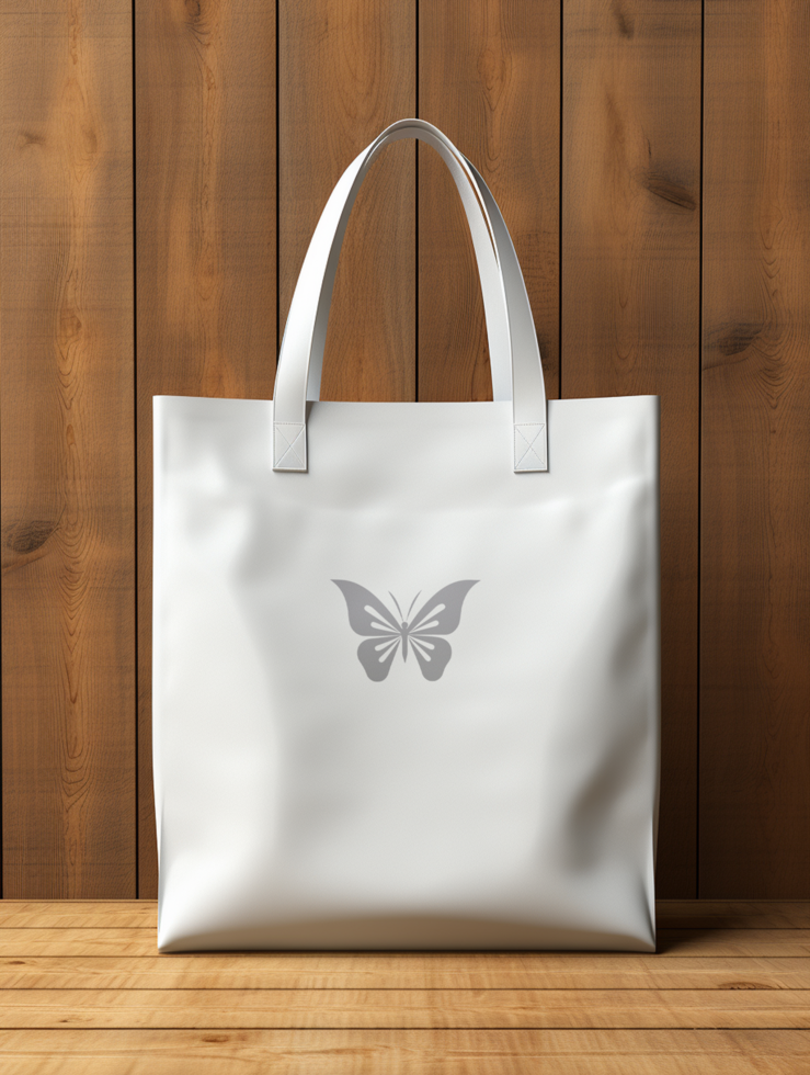 AI generated Shopping bag mockup PSD template
