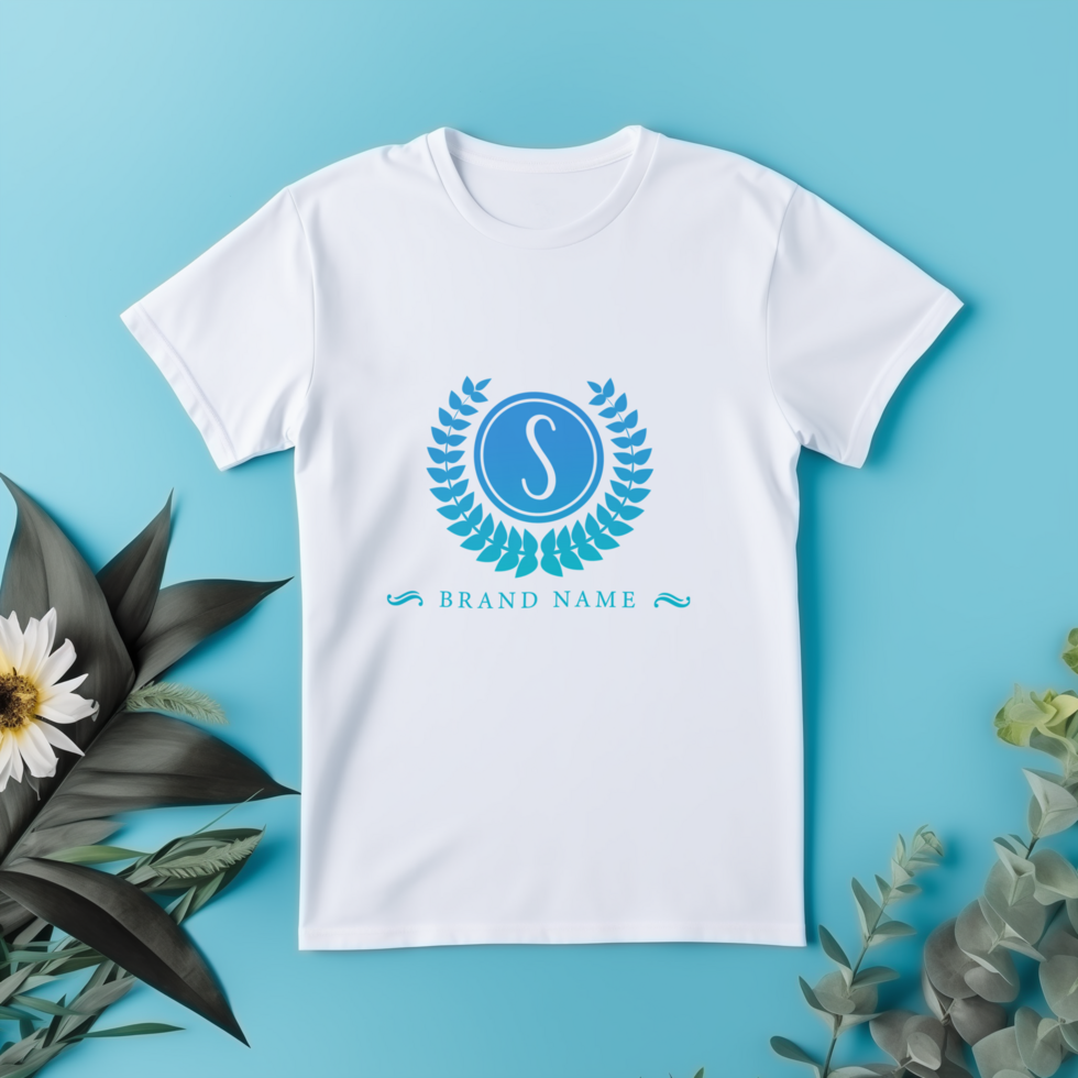 AI generated White T-shirt mockup design psd