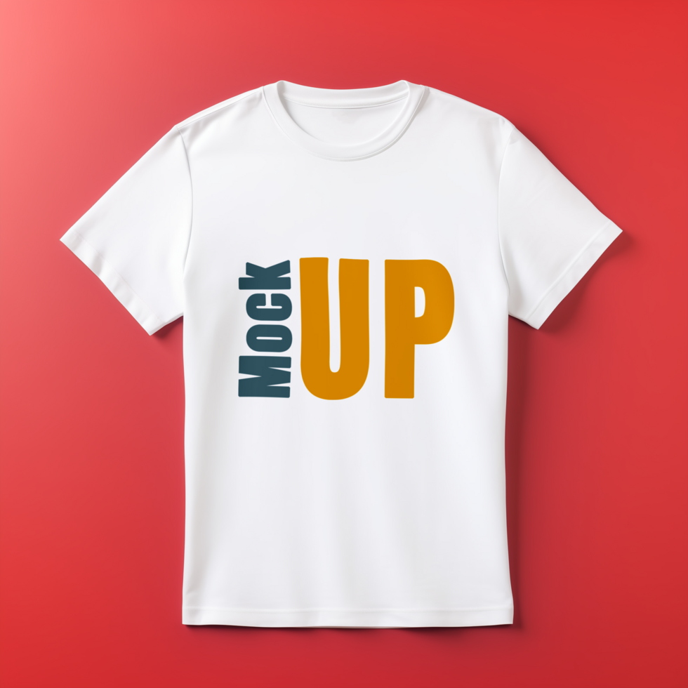 AI generated White T-shirt mockup design psd