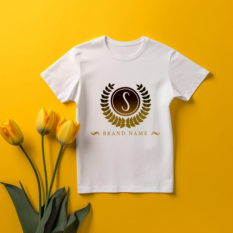 AI generated White T-shirt mockup design psd