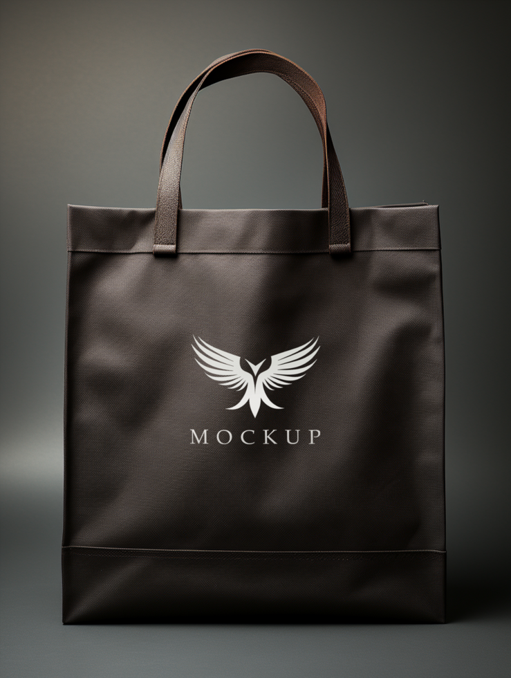 AI generated Editable Shopping bag mockup PSD template