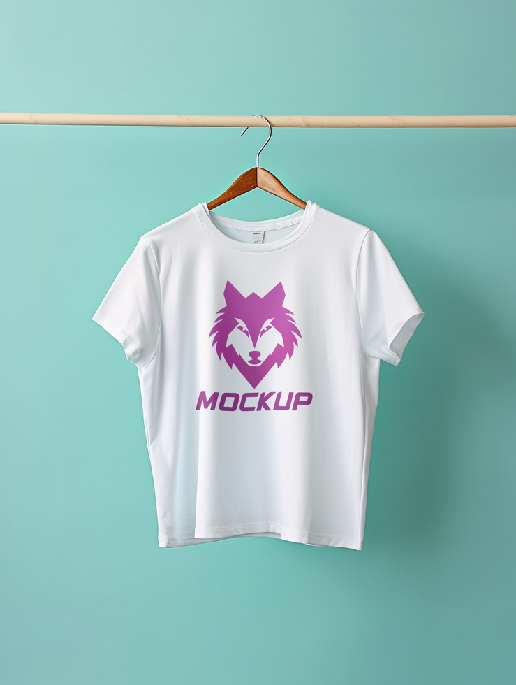 AI generated Editable tshirt mockup PSD template