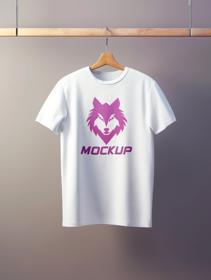 AI generated Editable tshirt mockup PSD template