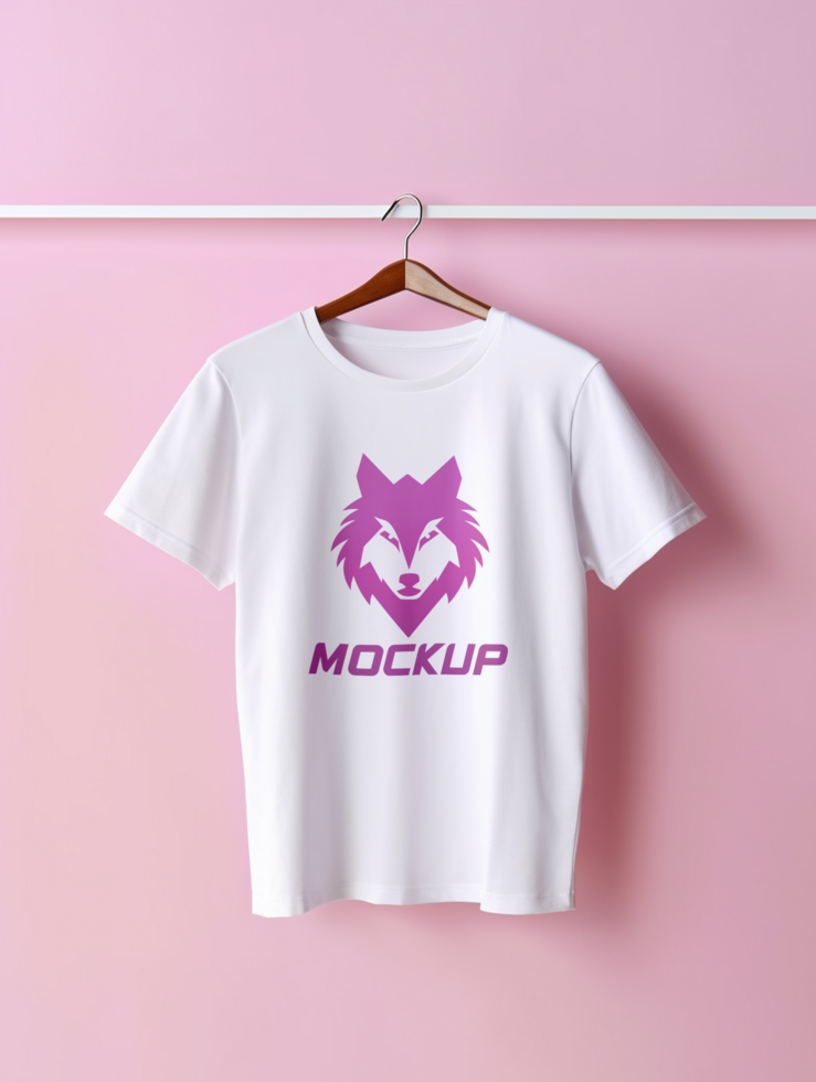 AI generated Editable tshirt mockup PSD template