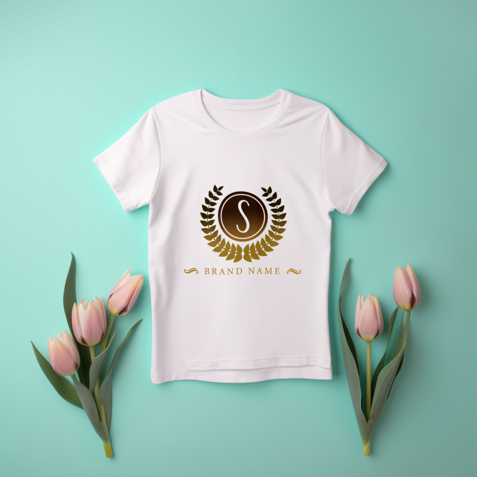 AI generated White T-shirt mockup design psd
