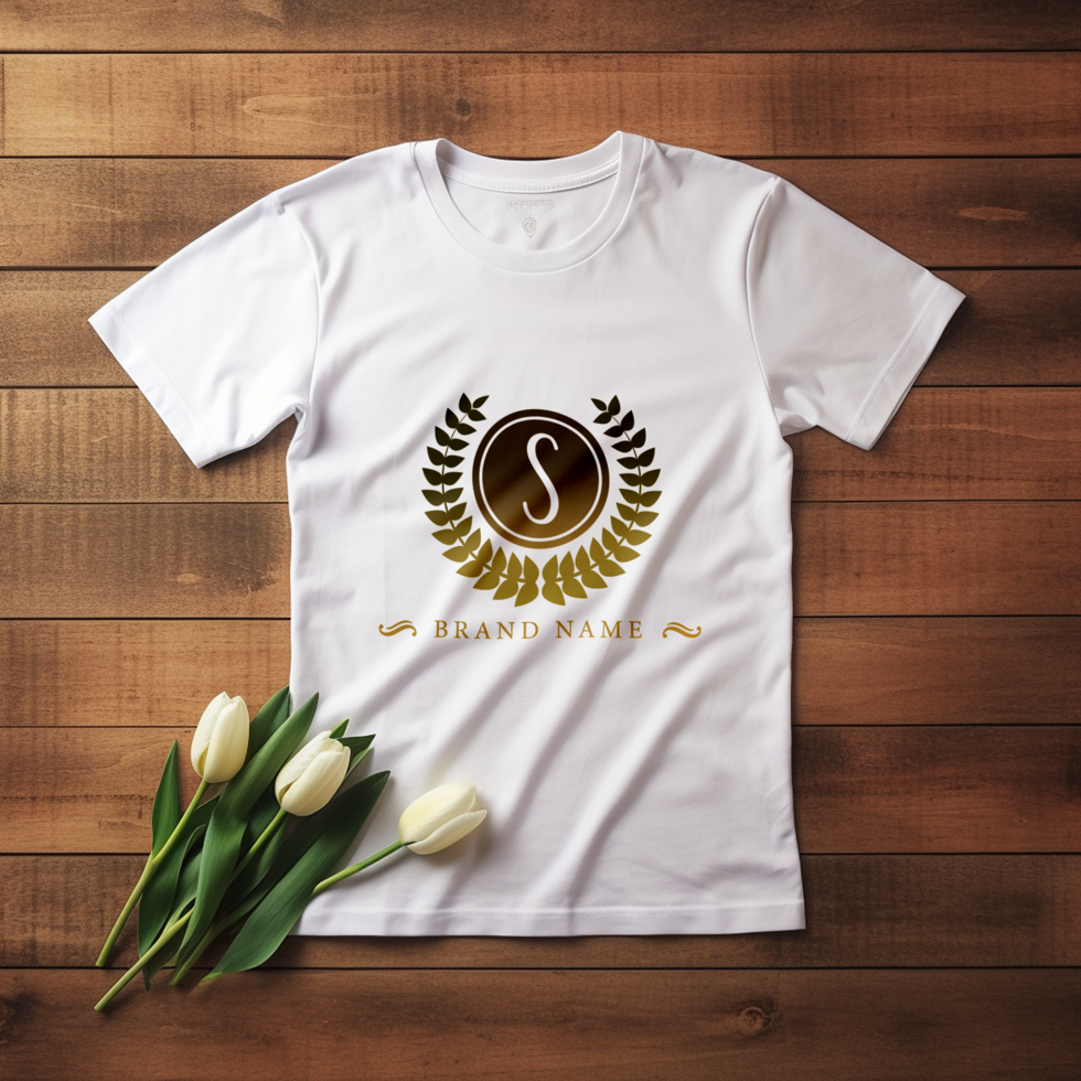 AI generated White T-shirt mockup design psd
