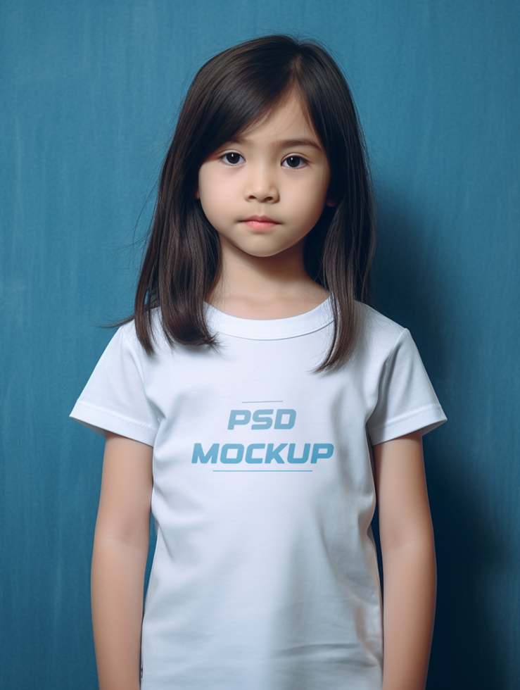 AI generated White T-shirt mockup design psd