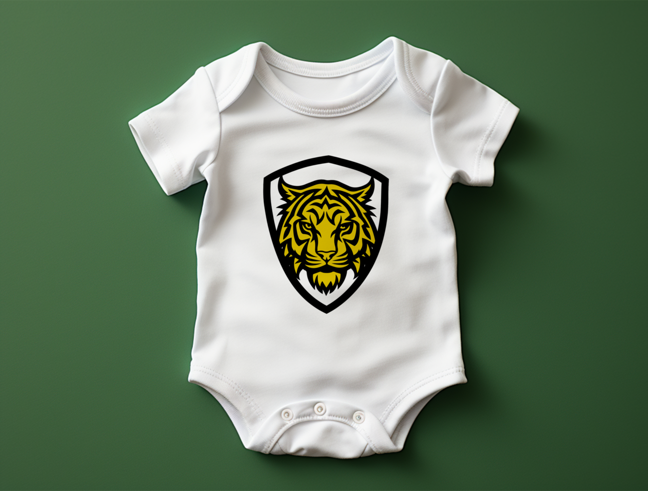 AI generated Baby bodysuit mockup design psd