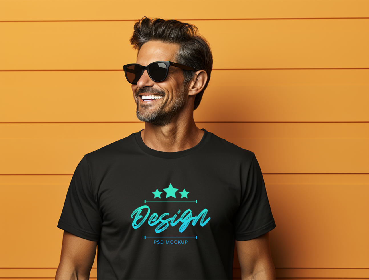 AI generated Editable tshirt mockup PSD template