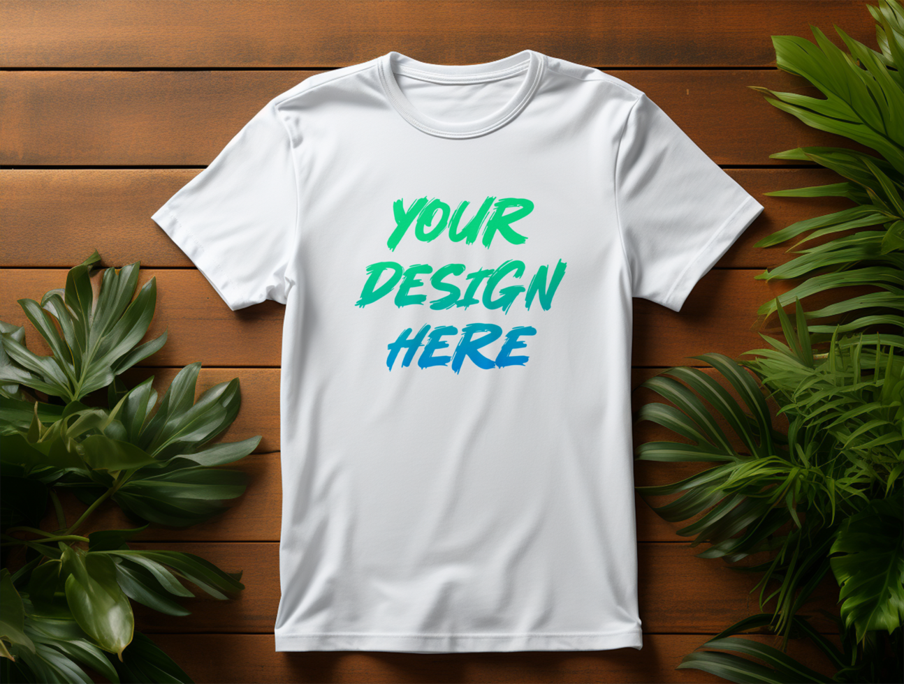 AI generated Editable tshirt mockup PSD template