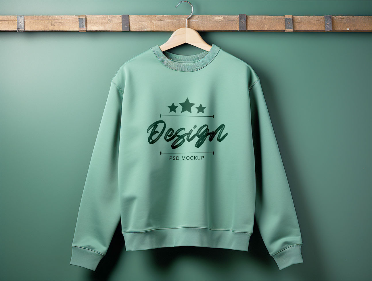 AI generated Editable hoodie mockup PSD template