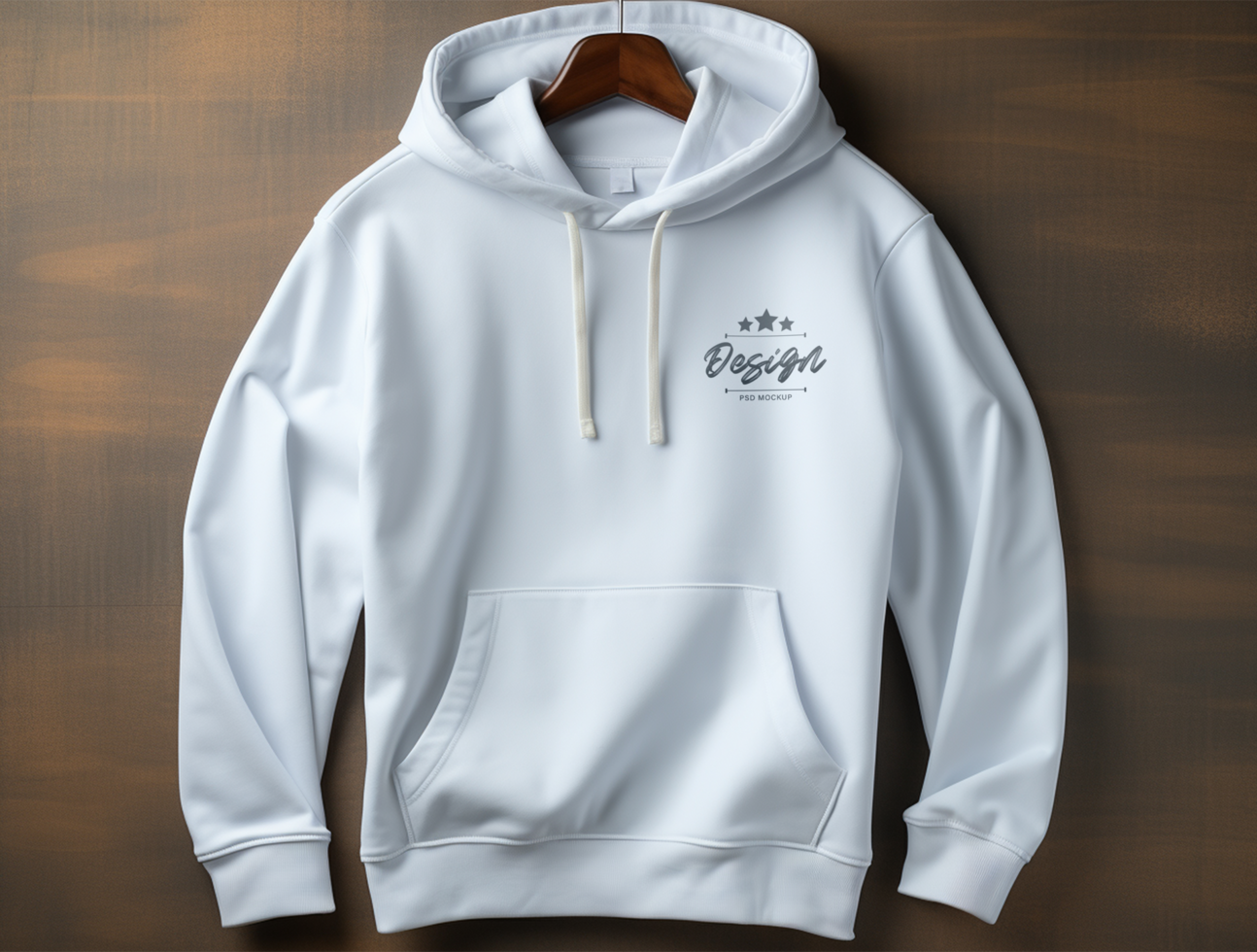 AI generated Editable hoodie mockup PSD template