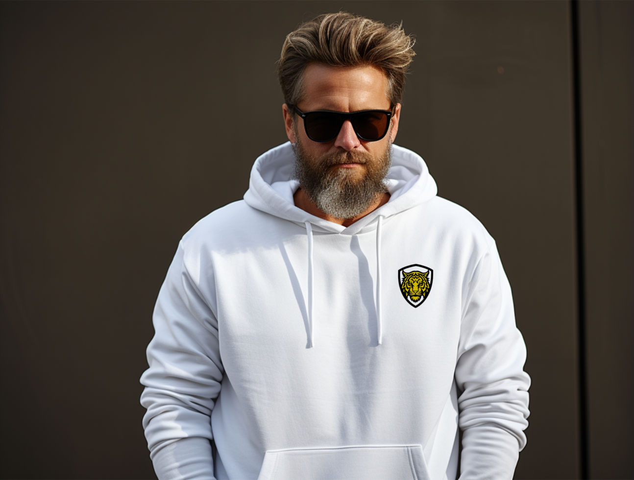 AI generated Editable hoodie mockup PSD template