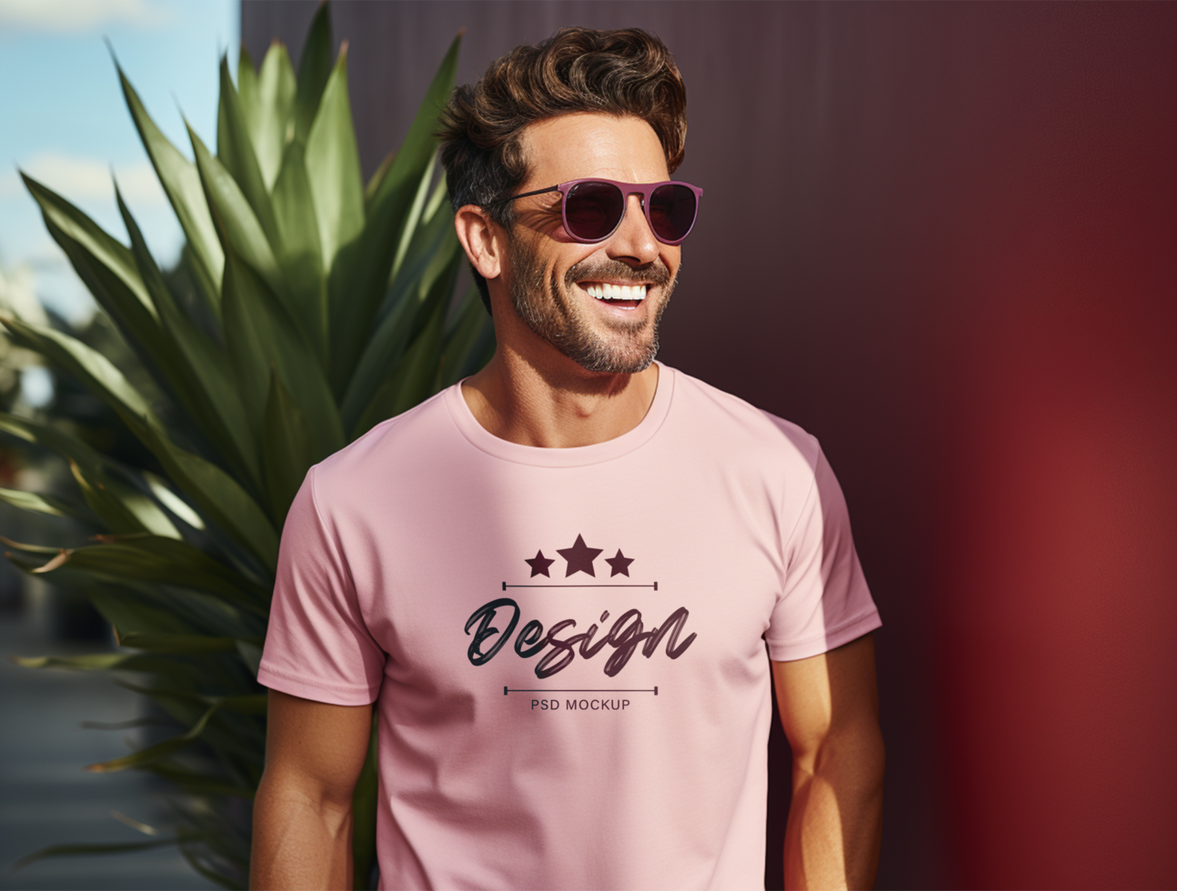 AI generated Editable tshirt mockup PSD template