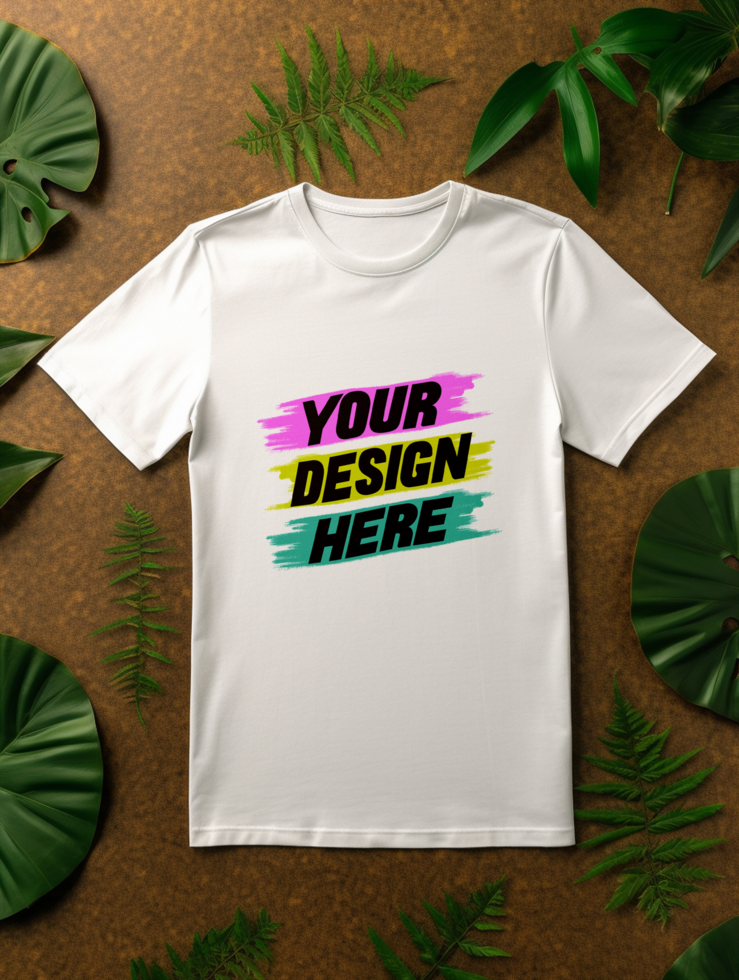AI generated T-shirt mockup design PSD