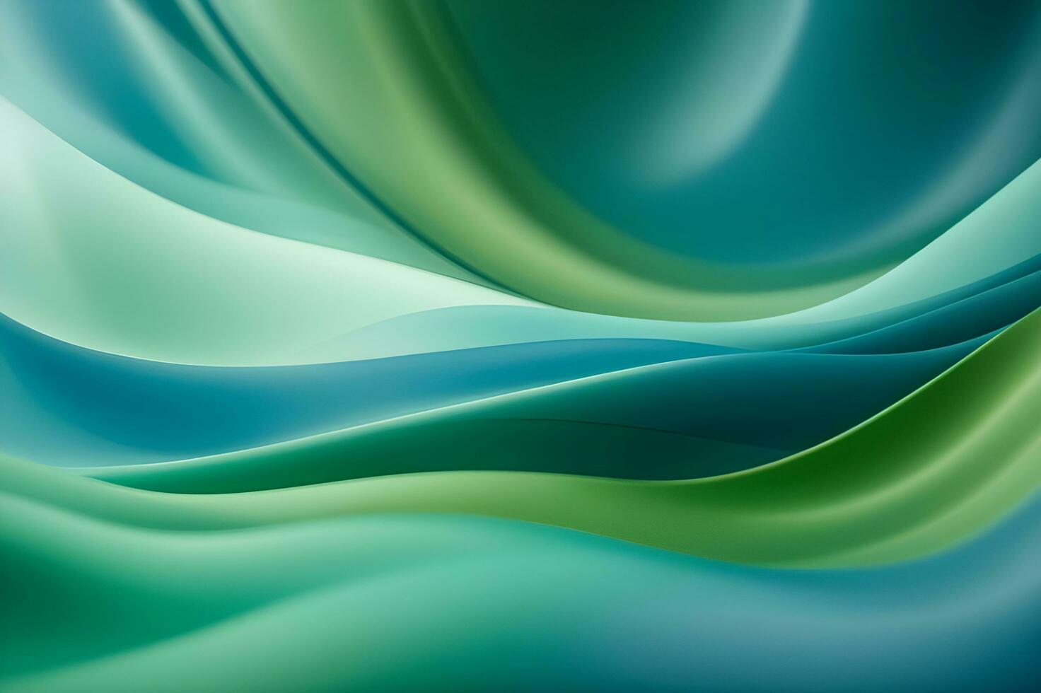 AI generated Abstract background with a calming and soothing effect, blending gentle curves and tranquil shades of blue and green. AI Generative photo