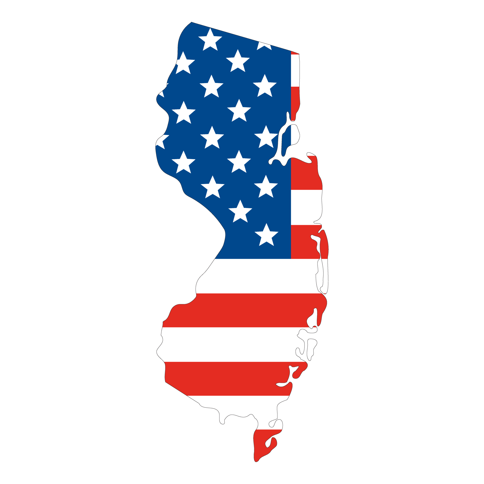 State of New Jersey USA map 34941140 - State Of New Jersey Usa Map Png