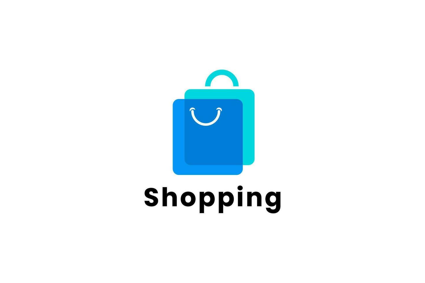 shopping logo vector icon illustration
