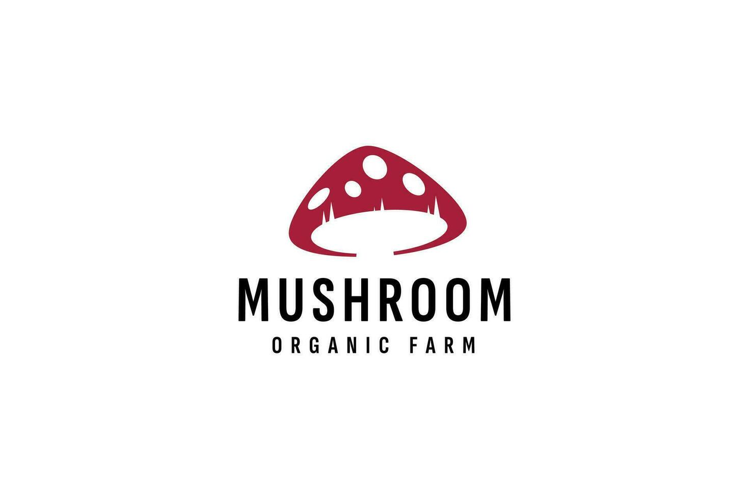 mushroom logo vector icon illustration