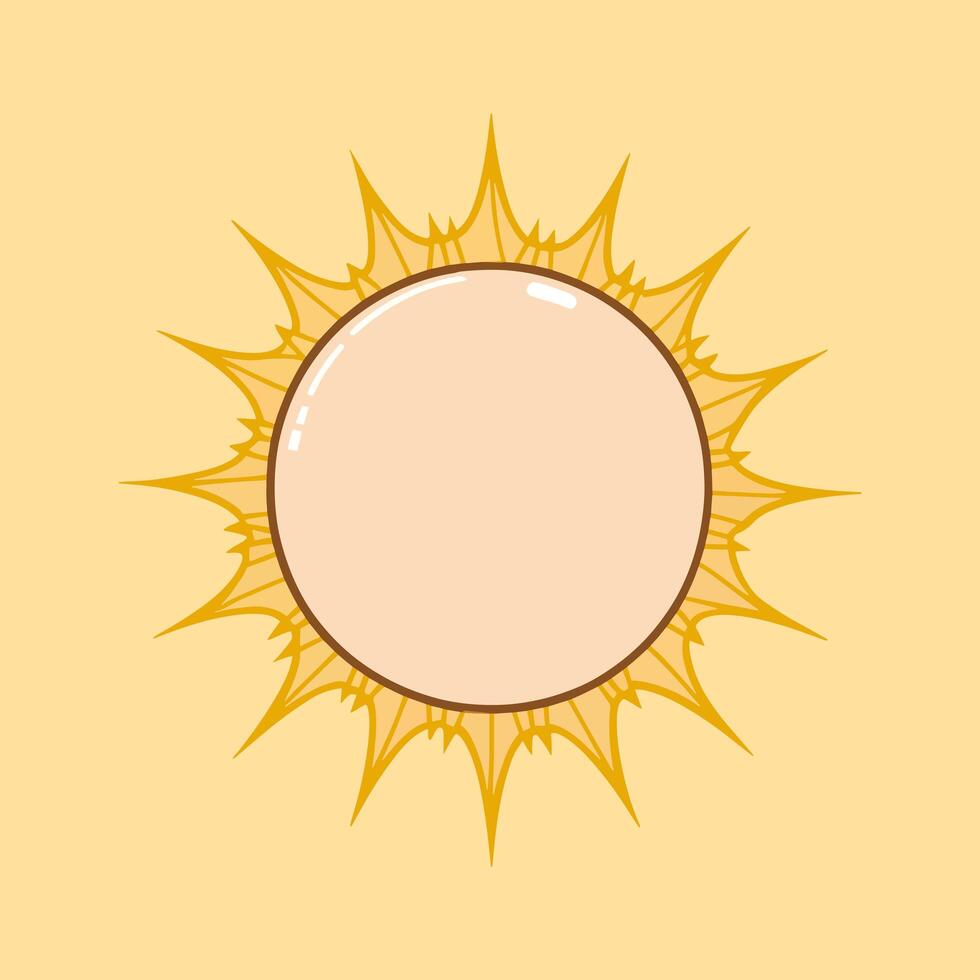 Sun clipart vector. sun sticker vector icon photo