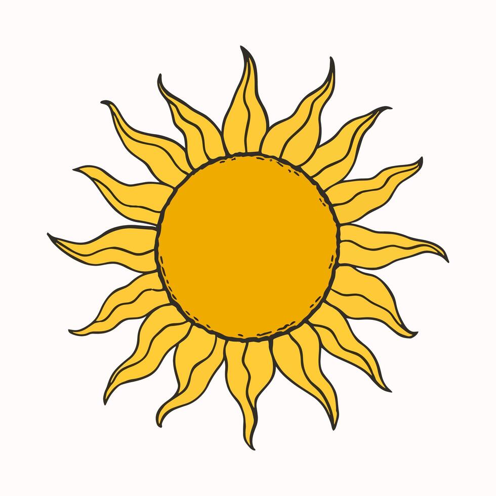 Sun clipart vector. sun sticker vector icon photo