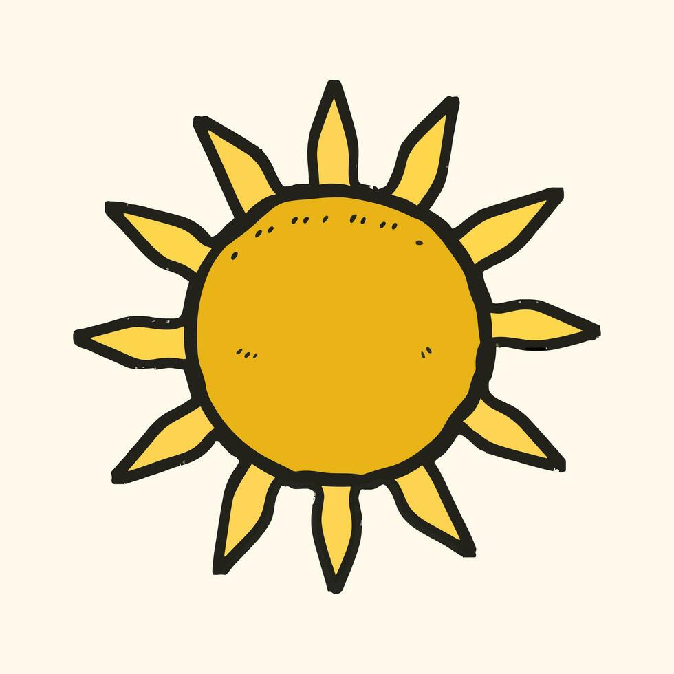 Sun clipart vector. sun sticker vector icon photo