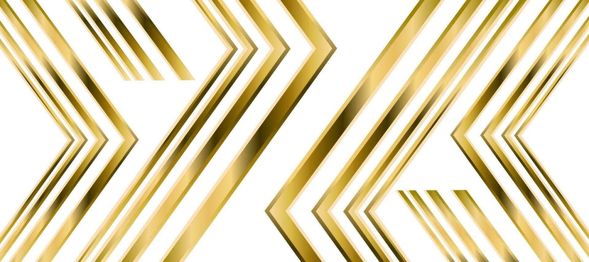 Abstract Shining Gold arrow background Wallpaper vector