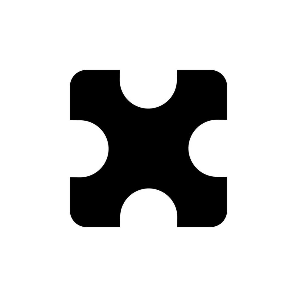 Puzzle icon vector symbol design illustration
