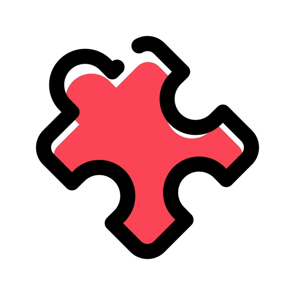 Puzzle icon vector symbol design illustration