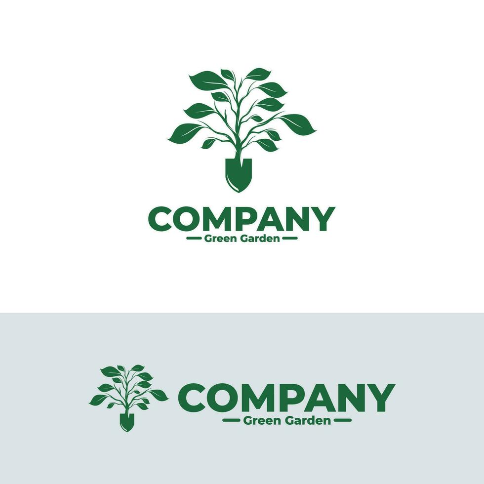Tree and scope logo design inspiration vector