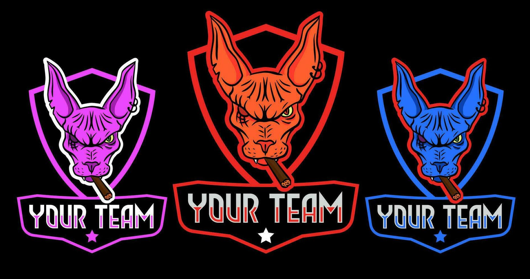 logo esport gaming team vector edit