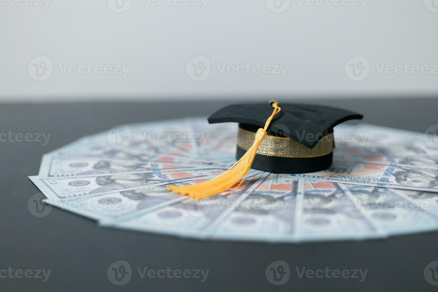 Planning student loan for studying abroad for college or university degree. Saving money coin with banking investment, finance education concept. Future children's education fund cash. Growing saving photo