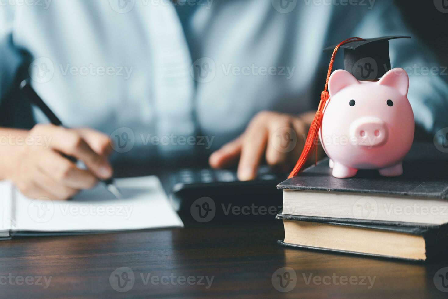 Ideas for College, University Tuition Fees for education, investment and scholarship. Planning student loan for studying abroad for college or university degree. Future children's education fund cash. photo