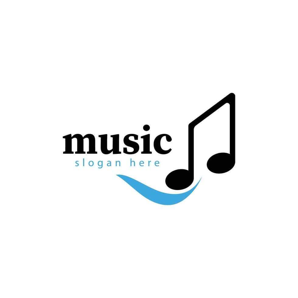 Music audio wave logo template design vector icon illustration