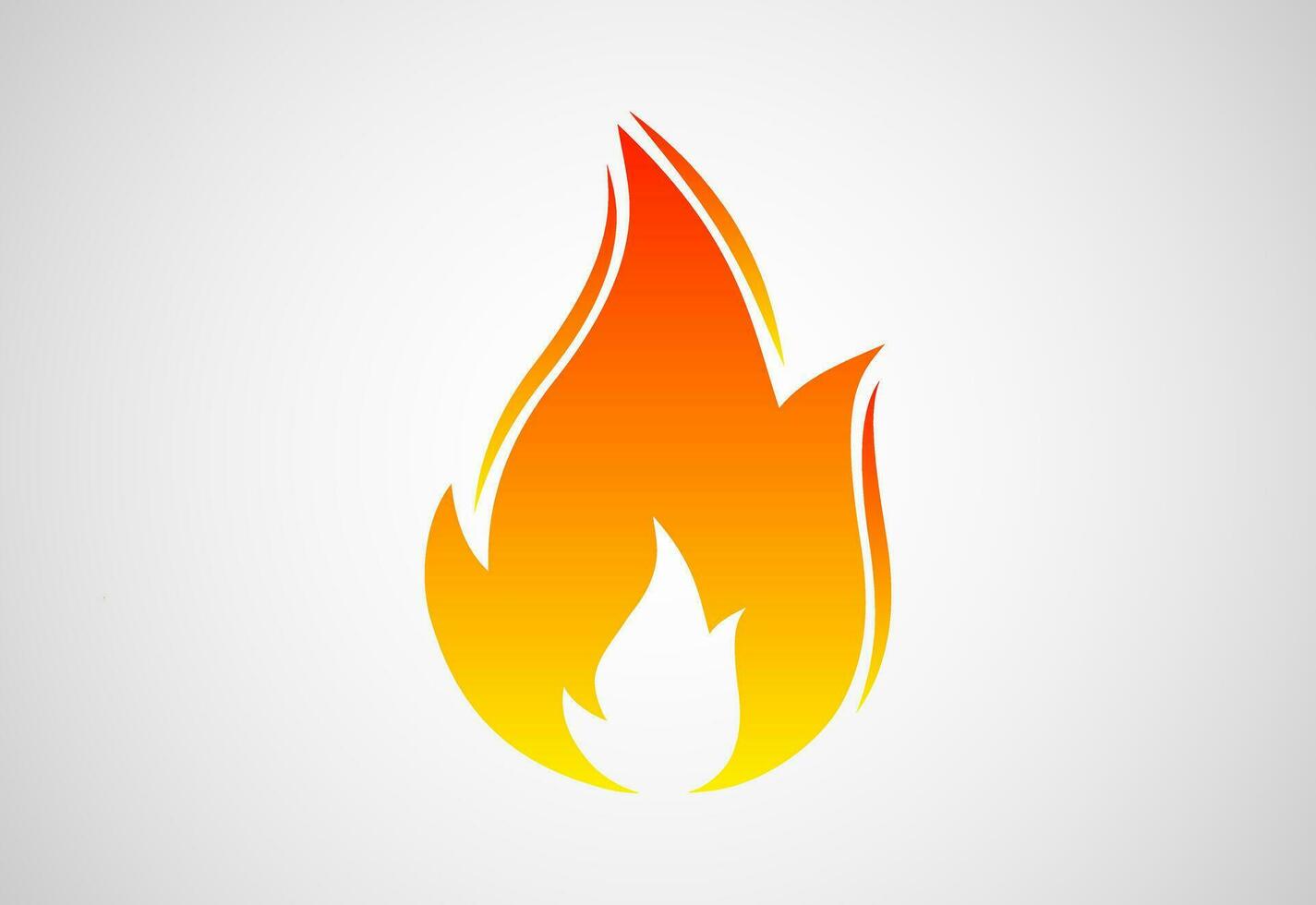 Fire Flame logo design. Fire icon, Fire sign symbol Free Vector