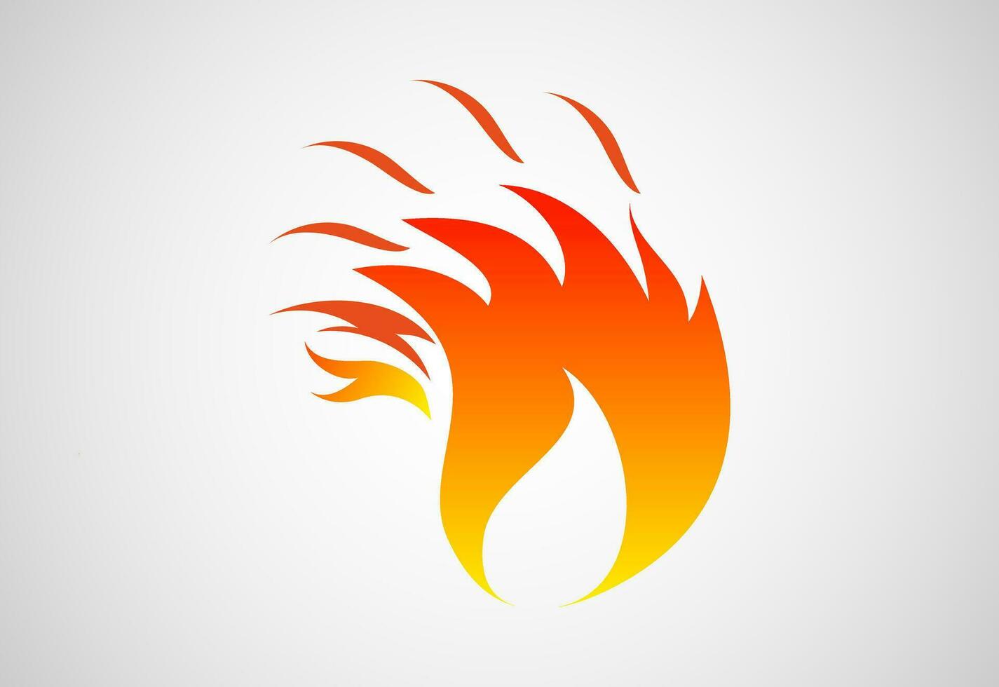 Fire Flame logo design. Fire icon, Fire sign symbol Free Vector