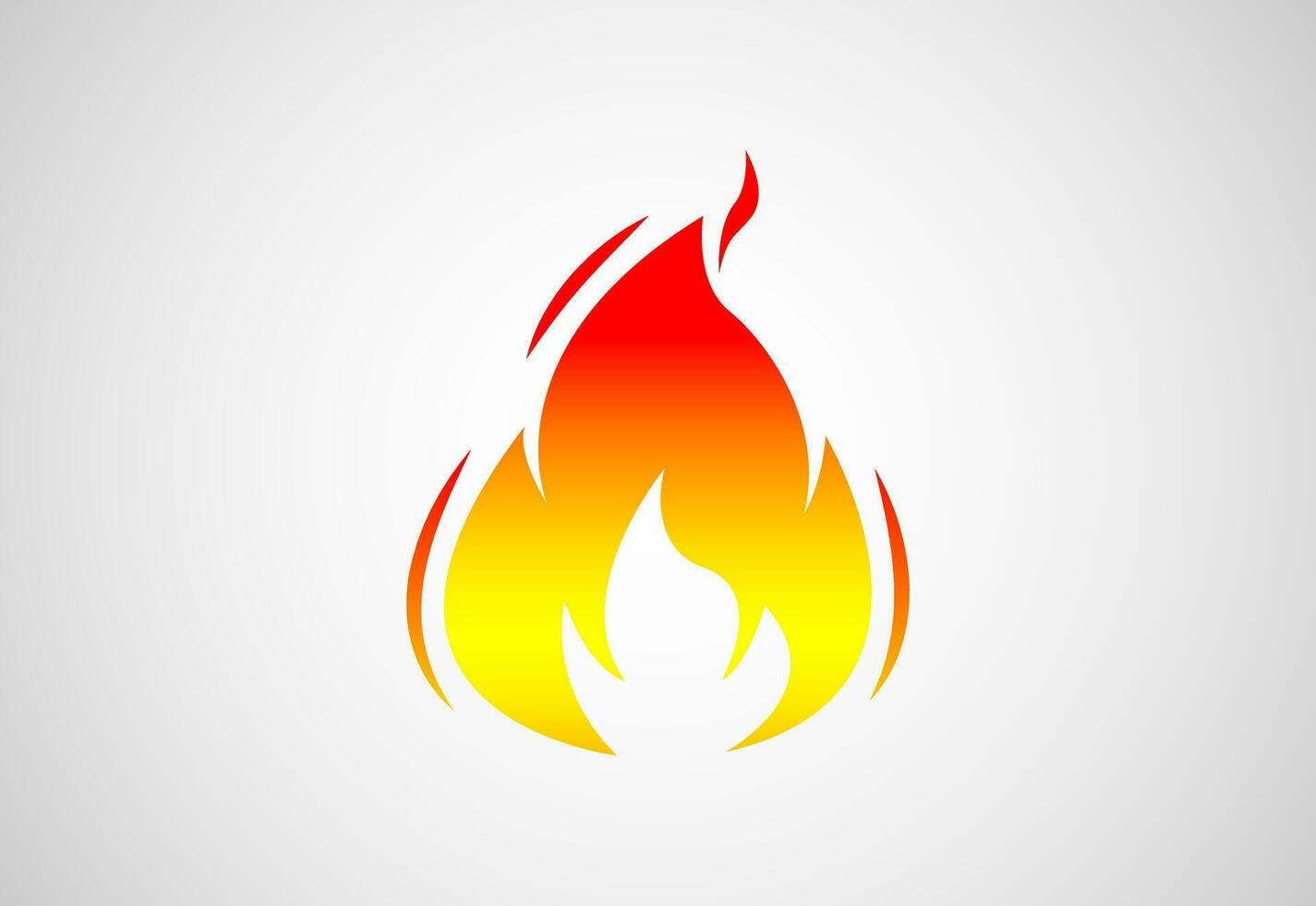 Fire Flame logo design. Fire icon, Fire sign symbol Free Vector