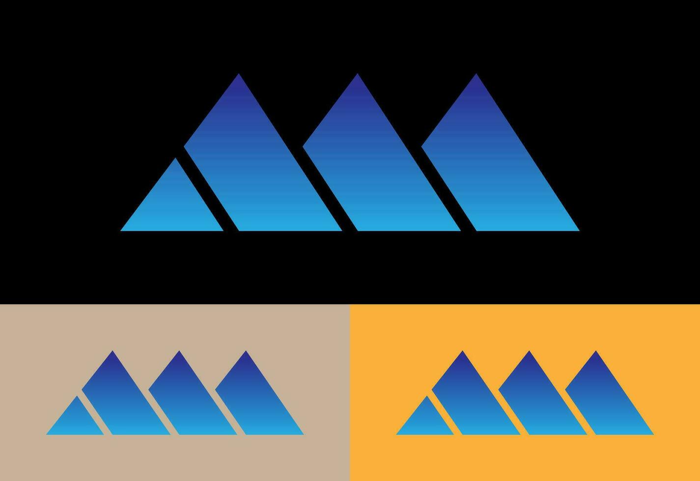Mountain Logo. Mountain peak summit logo design. Outdoor hiking adventure icon. Vector illustration. Pro Vector Flat Vector Logo Design Template Element.