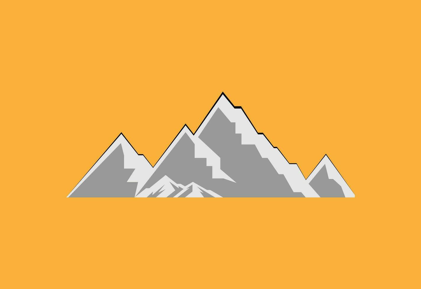 Mountain Logo. Mountain peak summit logo design. Outdoor hiking adventure icon. Vector illustration. Pro Vector Flat Vector Logo Design Template Element.